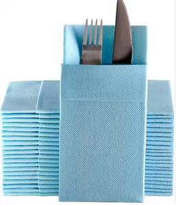 Vente en gros d'usine <span class=keywords><strong>de</strong></span> serviettes jetables Airlaid en lin qualité luxe pochette à couverts OEM papier hygiénique <span class=keywords><strong>de</strong></span> luxe imprimé en couleur - Product Image 1