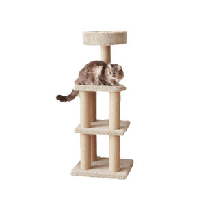 at <b>Tree</b> Tower - Multi-Level Climbing Activity Center for Indoor <b>Cats</b> & Kittens with <b>Scratching</b> <b>Posts</b>, Platform, Jute Rope - Product Image 2