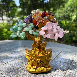 Bán Buôn Tinh Thể Tự Nhiên Đá Quý Tài Tiền Cây 16Cm Cây Bonsai Cho Phong Thủy - Product Image 6