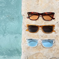 Lunettes de soleil carrées polarisées UV400 en acétate élégantes et personnalisables pour hommes et femmes, idéales pour la conduite en extérieur