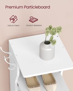 Zapatero Estrecho y Delgado <span class=keywords><strong>de</strong></span> <span class=keywords><strong>Madera</strong></span> <span class=keywords><strong>para</strong></span> Dormitorio y Entrada, Organizador <span class=keywords><strong>de</strong></span> <span class=keywords><strong>Zapatos</strong></span> <span class=keywords><strong>de</strong></span> 9 Niveles <span class=keywords><strong>para</strong></span> Esquina - Product Image 6