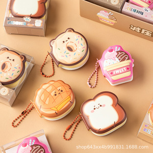 Mini tascabile creativo cartone animato Kawaii Squishy nota adesiva con anello accessorio Must Have per bambini della scuola - Product Image 2