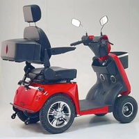 Trottinette Électrique 4 Roues Puissante 60V800W Rouge Chine Élégante pour Extérieur avec USB