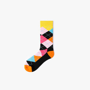 <span class=keywords><strong>Calcetines</strong></span> con <span class=keywords><strong>rombos</strong></span> personalizados para <span class=keywords><strong>hombre</strong></span>, ropa a la moda - Product Image 2