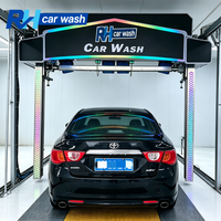 Machine de lavage de voitures en acier inoxydable entièrement automatique sans contact, robot lave-auto pour station-service, centre commercial, parking