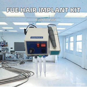 Kit de base d'implantation capillaire Microbeats FUE avec machine d'extraction capillaire électrique en acier, implanteur et punch FUE - Product Image 2