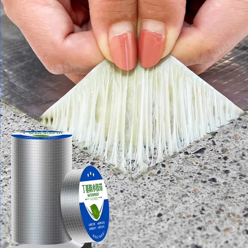 Nastro adesivo di alluminio nastro adesivo sigillante cuciture contro nastro butilico impermeabile a tenuta di umidità per la vendita