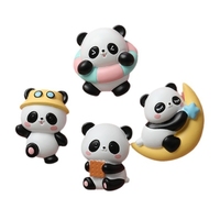 Sichuan Chengdu géant Panda réfrigérateur autocollant dessin animé mignon texte créatif résine cadeau en trois dimensions