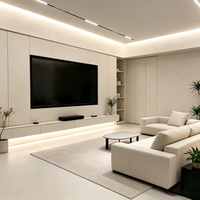 Enduit de ciment inorganique fin moyen VALIDEA, plat, pour revêtement écologique à base de ciment pour l'intérieur/l'extérieur, résistant aux intempéries