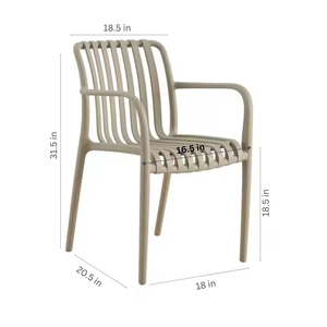 Silla <span class=keywords><strong>de</strong></span> Plástico Apilable con Brazos, <span class=keywords><strong>Precio</strong></span> <span class=keywords><strong>de</strong></span> Fábrica al por Mayor, Silla <span class=keywords><strong>de</strong></span> PP <span class=keywords><strong>para</strong></span> Interiores y Exteriores, Comedor, Restaurante, Jardín, Patio Trasero, Muestra Gratis - Product Image 6