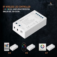 Droplux-mando a distancia RGB RGBW 2 en 1, Control remoto táctil, RF, colorido, cambiable, 15A, RGB, RGBW