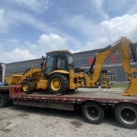 Backhoe Loader Berkualitas Tinggi 420F 7.5 Ton Mesin Konstruksi Excavator Loader untuk Penggunaan Pertanian