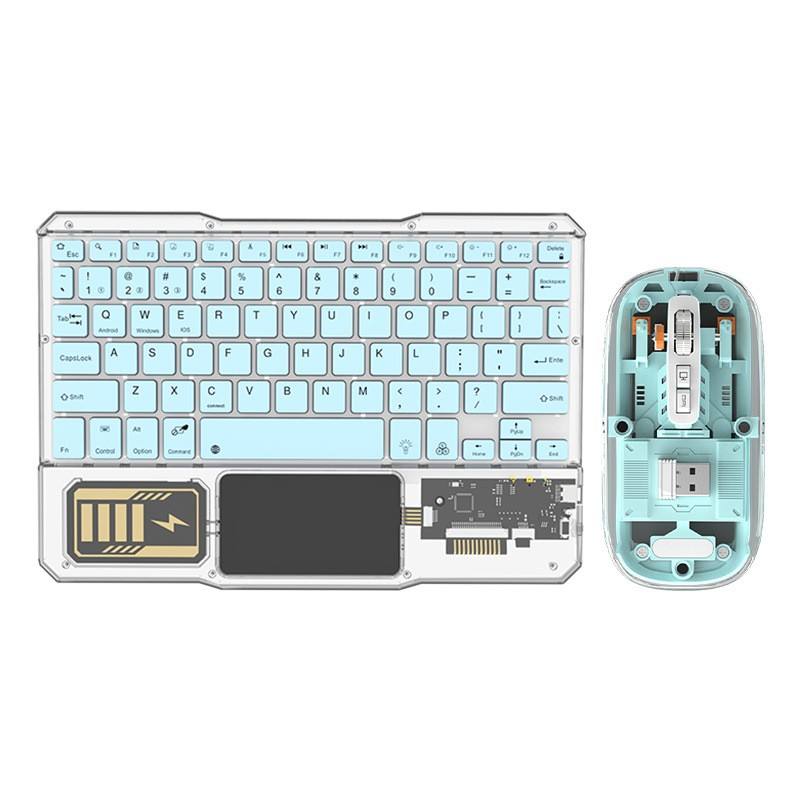 Bleu [Ensemble clavier et souris Bluetooth]