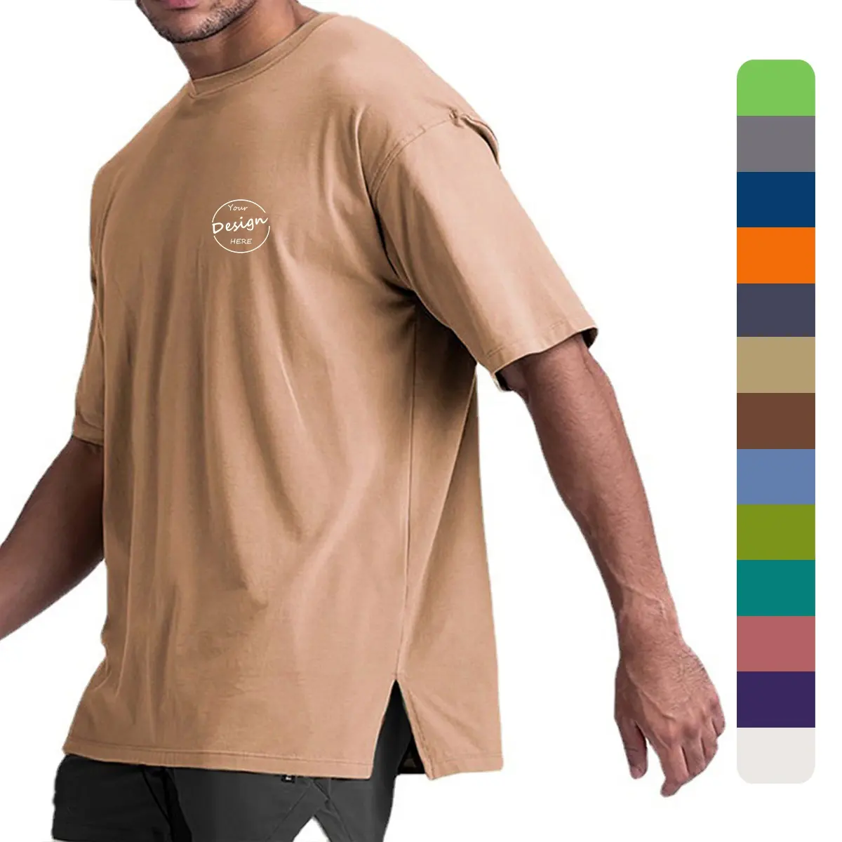 Großhandel individueller DTG-druck T-Shirt Herren hochwertige Silt kausalen Mode schwergewicht Jersey 100 % Baumwolle T-Shirt Kurzarm