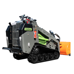 Loader Mini <span class=keywords><strong>Skid</strong></span> Steer Crawler 25hp Diesel, Kapasitas 1000lbs, untuk Dijual di AS dengan Lampiran Peniup Salju - Product Image 3