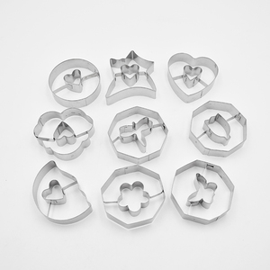 Moule à biscuits rond de qualité alimentaire, durable, pour fruits/biscuits/toasts/fondants, emporte-pièces DIY, papillon, <span class=keywords><strong>cœur</strong></span>, fleur, moules à biscuits - Product Image 1