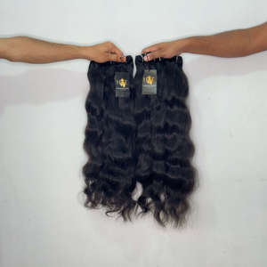 Extensiones de Cabello Virgen Indio Natural con Cierre HD, Ondulado y Liso, Cabello Humano Natural Rizado Sin Procesar - Product Image 2