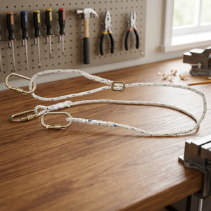 Sangle de sécurité antichute en nylon avec connecteur à crochet pour travaux de construction - Product Image 2