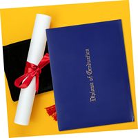 Porte-certificat en similicuir format A4 avec logo personnalisé, pochette pour diplôme 8,5*11 pouces