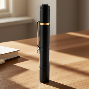 Ngoài trời không thấm nước kép nguồn ánh sáng nhôm tay Penlight Mini Đèn Pin Torch với clip - Product Image 3