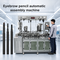 Machine d'assemblage automatique de crayons à sourcils, appareil de maquillage cosmétique, machines de remplissage, ligne personnalisée OEM en plastique et en métal
