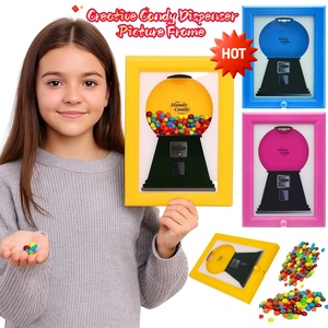 Distributeur de bonbons mural en forme de cadre photo, machine à bonbons pour bureau, comptoir, enfants, adultes, présentoir de bonbons pour le bureau - Product Image 3