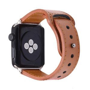 Bracelets <span class=keywords><strong>de</strong></span> montre très vendus pour Apple Watch en cuir véritable et en PU, accessoires <span class=keywords><strong>de</strong></span> <span class=keywords><strong>bracelet</strong></span> punk unisexe - Product Image 4