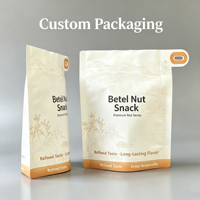 Sachet Doypack Personnalisé Qualité Alimentaire BOPP/VMPET/PE Imprimé par Héliogravure Refermable avec Fermeture Éclair et Trou de Suspension pour Emballage de Noix de Bétel, Snacks et Fruits Secs