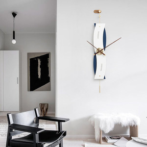 Large Size Nordic Wall <b>Clock</b> Irregular Shape Quartz <b>Movement</b> Battery Powered Living Room Decor Oversized Simple Creative Design - Product Image 3