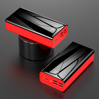 Cargador de teléfono móvil de alta capacidad, cuatro puertos USB, interfaz de tres entradas, batería externa de 40000mah