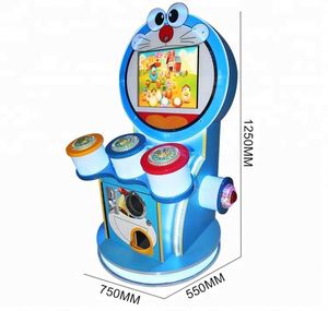Máquina de Videojuegos para Niños, Tambor de Plástico Operado con Monedas, Juego Musical de Arcade con Temática de Doraemon para Parques de Diversiones Interiores - Product Image 6