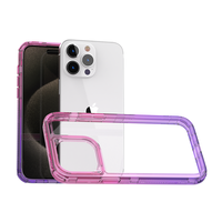Luxe dégradé couleurs pare-chocs acrylique clair dur couverture arrière cristal coque de téléphone pour TECNO SPARK GO 2025 4 en 1 étui