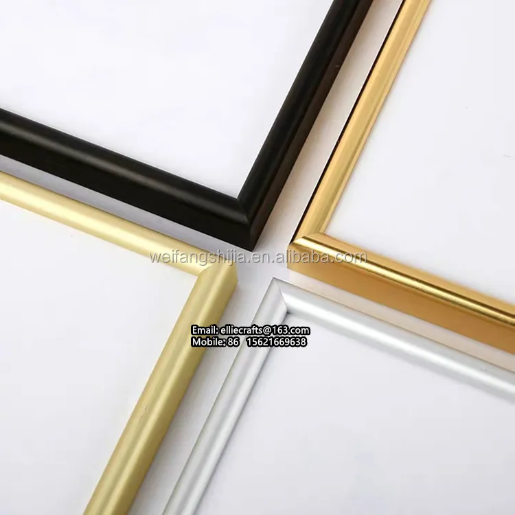 4 Color Customized Size A0 A1 A2 A3 A4 8X10 11X14 inch Metal Aluminum Alloy Photo Picture Frame with Glass or Plexiglass