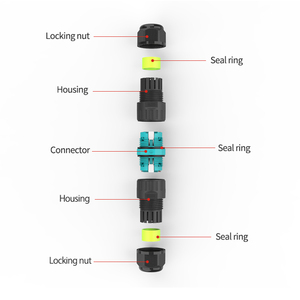 Ip68 M20 <span class=keywords><strong>2</strong></span>/3pin Schroef Vrije Verlichting Elektrische Aansluitingen Waterdichte Klem Connectoren EW-P20-XP - Product Image 3