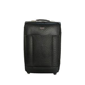 20 24 26 pouces <span class=keywords><strong>Carr</strong></span>és Granuleux Noir En Cuir De Peau Roulant Valise Voyage Bagages - Product Image 1