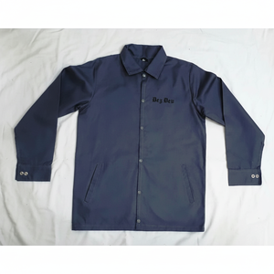 Veste de travail pour homme en toile 100% coton, coupe-vent matelassée à capuche avec poches contrastantes, fabrication sur mesure, haute qualité - Product Image 1