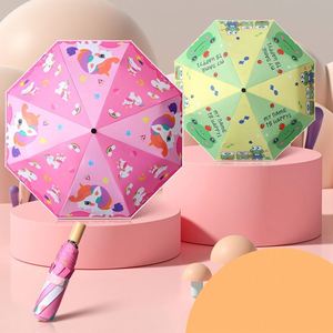 Paraguas Infantiles con Dibujos Animados, Lindos y Seguros, con Banda Reflectante, Protección UV, Resistentes al Sol y a la Lluvia, Venta al Por Mayor - Product Image 1