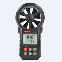 Anémomètre numérique portable WT87A avec thermomètre Jauge de vitesse de l'air en temps réel Indicateur de température froide