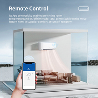Aire Acondicionado Inverter de Pared con Ahorro de Energía A+++ de 12000 Btu, Control Inteligente por WiFi, Refrigeración y Calefacción para Hogar y Oficina en Europa