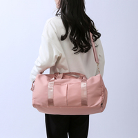 Sac de sport de grande capacité avec logo personnalisé et compartiment à chaussures, sac à main tendance pour le fitness, le yoga et le sport