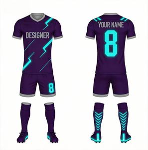 Conjunto <span class=keywords><strong>de</strong></span> Fútbol <span class=keywords><strong>de</strong></span> Alta Calidad, Duradero, para Práctica, Secado Rápido, Transpirable, con Números, para Entrenamientos <span class=keywords><strong>de</strong></span> Equipo - Product Image 1