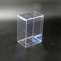 Boîte d'emballage en plastique PET transparente pliable sur mesure pour café, jus, thé - Boîte de présentation cadeau recyclable