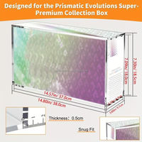 Boîte de présentation professionnelle en acrylique transparent pour cartes Elite Trainer Box avec couvercle magnétique – Prix de gros