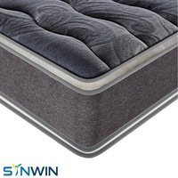 Matelas de lit de 14 pouces RSP-2PT-215 Matelas à ressorts à double surmatelas avec ressorts ensachés