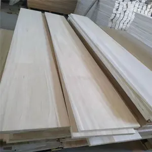 कस्टम आकार बढ़त चिपके पैनल paulownia लकड़ी कीमत 100% ठोस लकड़ी