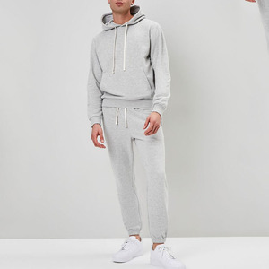 Sweat à capuche de base en coton éponge française de haute qualité décontracté avec logo personnalisé chiné avec cordon de serrage pour hommes - Product Image 4