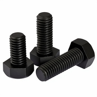 Vis hexagonales externes en nylon noir de haute qualité, fabriquées en Chine, grade A2-70, M4-M10