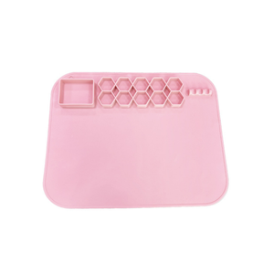 Tapis de peinture en silicone couleur macaron pour enfants, plateau de <span class=keywords><strong>palette</strong></span> artistique esthétique pour la maison et l'école - Product Image 4