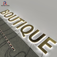 Enseigne murale LED extérieure personnalisée, lettres 3D pour la publicité des entreprises, étanche IP65, enseigne commerciale rétroéclairée