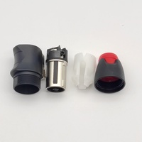 Conector Speakon para Altavoz, Adaptador de Cable de Altavoz de 4 Pines, Conector XLR de 4 Polos, Chapado en Níquel, Cobre, Metálico